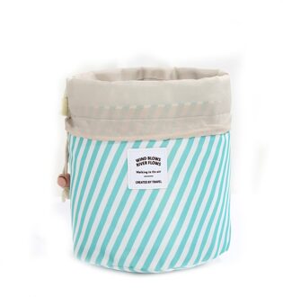 Vrouwen Cosmetische Zak Kleur Cilinder Trekkoord Barrel Reizen Cosmetische Trekkoord Make Organizer Opslag Toilettas Bag31