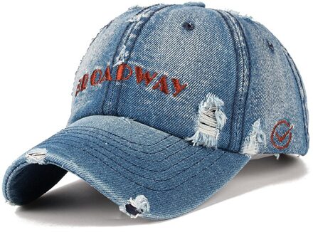 Vrouwen Cowboy Hoed Mode Distress Brief Borduurwerk Lente Zomer Snapback Vrouwelijke Katoenen Zonneklep Jongen Meisje Baseball Cap rood