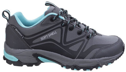 Vrouwen/dames Abbeydale Lage Wandelschoenen (Grijs/Zwarte/Aqua) - EU 36 / UK 3