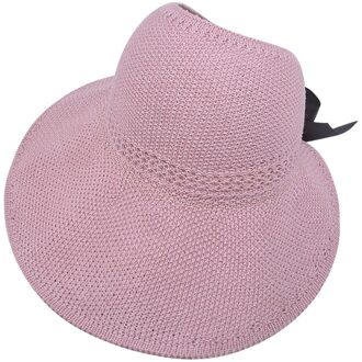 Vrouwen Dames Zomer Hoed Floppy Strand Zonnebrandcrème Fietsen Verstelbare Cap Strooien Hoed En Sombrero G