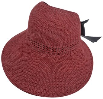 Vrouwen Dames Zomer Hoed Floppy Strand Zonnebrandcrème Fietsen Verstelbare Cap Strooien Hoed En Sombrero