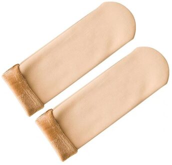 Vrouwen Dikker Sokken Comfortabel Ademend Wol Kasjmier Sneeuw Sokken Naadloze Fluwelen Laarzen Vloer Zachte Camping Slapen Accessorie Beige