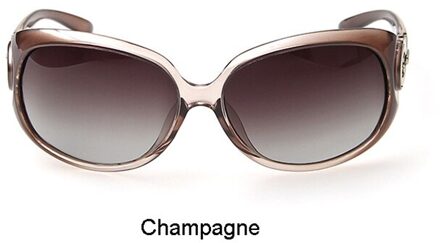 Vrouwen DriverGoggles Klassieke Vintage Mode Polariserende Zonnebril Rijden Bril champagne