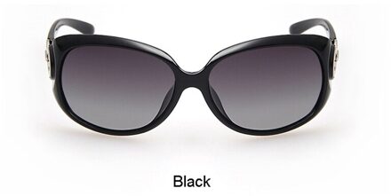 Vrouwen DriverGoggles Klassieke Vintage Mode Polariserende Zonnebril Rijden Bril zwart