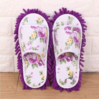 Vrouwen Dust Mop Slippers Sokken Microfiber Huis Slippers Slaapkamer Schoenen Pp