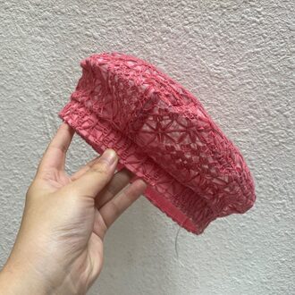 Vrouwen Effen Kleur Gebreide Baret Hoed Dames Franse Kunstenaar Beret Hoeden Lente Casual Dunne Katoenen Baretten Voor Vrouwen Zomer beanie rood