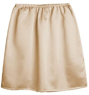 Vrouwen Elastische Taille Half Slip Petticoat Rokken Onderrok Lady Crinoline Melk Zijde Witte Kant Commuter Kantoor Dames Rok huid