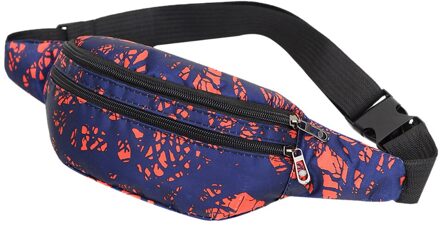 Vrouwen Fanny Bum Pack Rits Streetwear Borst Nylon Heuptas Casual Belt Purse Voor Outdoor Winkelen Reizen Leveringen rood