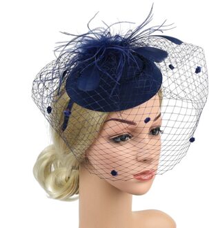 Vrouwen Fedora Handgemaakte Grote Veer Bloemen Haar Tovenaar Hoed Hoofdband Accessoires Dames Hoofddeksels Cap