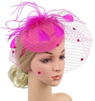 Vrouwen Fedora Handgemaakte Grote Veer Bloemen Haar Tovenaar Hoed Hoofdband Accessoires Dames Hoofddeksels Cap