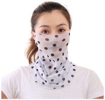 Vrouwen Fietsen Gezichtsmasker Zomer Zijden Sjaal Zon Bescherming Gedrukt Bandana Ademend Stofdicht Outdoor Wandelen Hals Sjaal