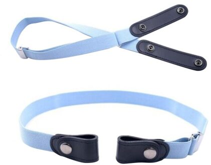 Vrouwen Gesp-Gratis Elastische Riemen Onzichtbare Riem Voor Jeans Geen Ardennen Gedoe Band Casual Verstelbare Knop Canvas riem 4