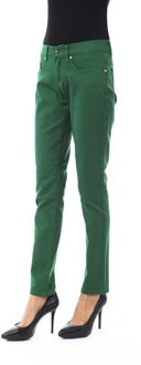 Vrouwen Groen Katoenen Jeans & Broek - maat Zwart