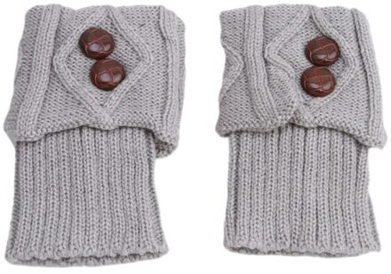 Vrouwen Haak Boot Beenwarmers Boot Cover Houden Warme Sokken Calcetines Mujer licht grijs