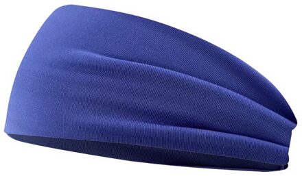 Vrouwen Haar Accessoires Zachte Elastische Hoofdband Brede Yoga Zweetband Sport Bib Tube Sjaal Hoofddoek Head Wrap Haarband blauw