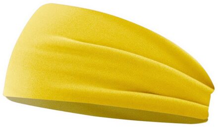 Vrouwen Haar Accessoires Zachte Elastische Hoofdband Brede Yoga Zweetband Sport Bib Tube Sjaal Hoofddoek Head Wrap Haarband geel