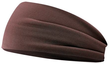 Vrouwen Haar Accessoires Zachte Elastische Hoofdband Brede Yoga Zweetband Sport Bib Tube Sjaal Hoofddoek Head Wrap Haarband koffie