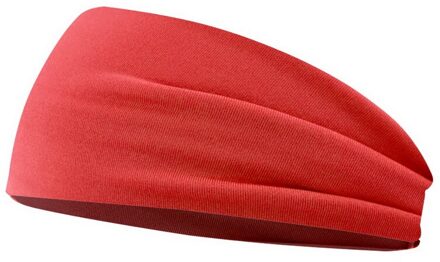 Vrouwen Haar Accessoires Zachte Elastische Hoofdband Brede Yoga Zweetband Sport Bib Tube Sjaal Hoofddoek Head Wrap Haarband rood