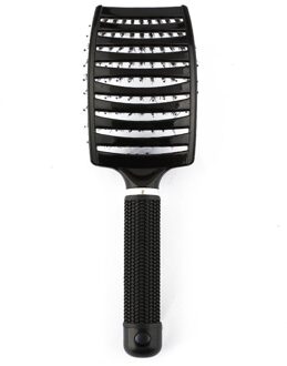 Vrouwen Haar Hoofdhuid Massage Kam Varkenshaar En Nylon Haarborstel Natte Krullend Ontwarren Haar Borstel Voor Salon Kappers Styling Tools 1