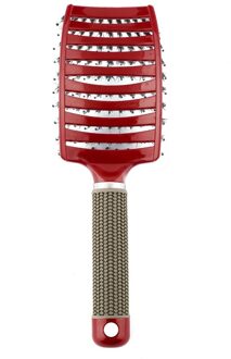 Vrouwen Haar Hoofdhuid Massage Kam Varkenshaar En Nylon Haarborstel Natte Krullend Ontwarren Haar Borstel Voor Salon Kappers Styling Tools 2