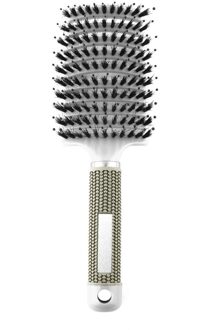 Vrouwen Haar Hoofdhuid Massage Kam Varkenshaar En Nylon Haarborstel Natte Krullend Ontwarren Haar Borstel Voor Salon Kappers Styling Tools 3