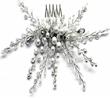 Vrouwen haar kam bruiloft haar accessoires Tiara Parel Strass bruids haar sieraden