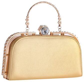 Vrouwen Handtassen Casual PU Avondtasje Dag Koppelingen vrouwen Portemonnee Portemonnee Bruiloft Zakken Kristal Vrouwelijke Clutch bolsas feminia goud