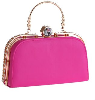 Vrouwen Handtassen Casual PU Avondtasje Dag Koppelingen vrouwen Portemonnee Portemonnee Bruiloft Zakken Kristal Vrouwelijke Clutch bolsas feminia roos rood