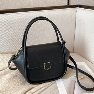 Vrouwen Handtassen Pu Leer Vrouwelijke Schoudertas Crossbody Tassen Dames zwart