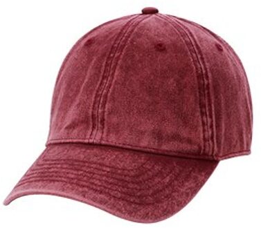 Vrouwen Hoed Mannen Tij Cap Vrouwen Zon Zonnescherm Baseball Cap Vintage Wassen Cowboy Hoed rood