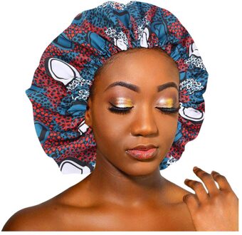 Vrouwen Hoeden Satijnen Gevoerd Motorkap Vrouwen Big Size Beauty Print Satijn Zijde Motorkap Slaap Hoed Hoofd Cover Bescherming haarbanden F1 SB