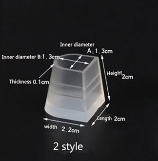 Vrouwen Hoge Hakken Protectors Antislip Pvc Hoge Hak Latino Dance Covers 1 Paar Dansschoenen Hak Covers stekkers Schoen Accessoires 2stijl