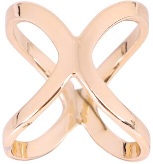Vrouwen Hoogwaardige Cross Hollow Sjaals Gesp Mode Europese Stijl Sjaal Ring Houder Clip goud