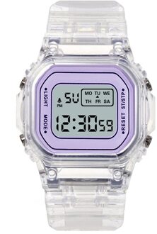Vrouwen Horloges 2022 Vrouwen Led Digitale Horloges Voor Mannen Vrouwen Siliconen Band Sport Horloge Elektronische Klok Relogio Feminino Purple3