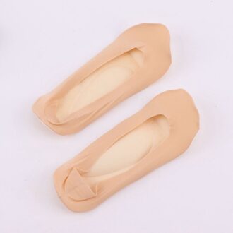 Vrouwen Inlegzolen 3D Stretch Ademend Deodorant Running Kussen Inlegzolen Voor Onzichtbare Sok Binnenzool Schoenen Zool Orthopedische Pad 1 Paar licht huid toon / EU 40-43