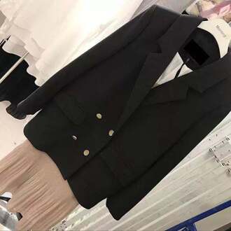 Vrouwen jasje vrouwen double-breasted Koreaanse effen kleur pak dames jas 1 / M