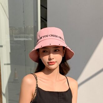 Vrouwen Katoen Emmer Hoeden Zomer Afdrukken Zonnescherm Brief Hoed Visser Cap Voor Femme Outdoor Reizen Sombrero De Mujer nee.4