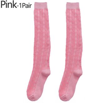 Vrouwen Katoen Herfst Winter Sokken Casual Dikke Warme Sok Lady Kniekousen Vrouwelijke Meisje Party Dansen Sexy Lange sokken Roze