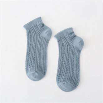 Vrouwen Katoenen Sokken Japanse Schroefdraad Mesh Kant Boot Sokken Leuke Meisjes Effen Kleur Zomer Ademende Sokken 6