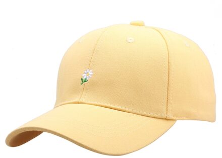 Vrouwen Kleine Daisy Baseball Caps Voor Mannen Borduren Verstelbare Outdoor Boysnapback Cap Zomer Meisjes Reizen Zon Vader Hoeden geel
