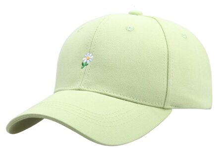 Vrouwen Kleine Daisy Baseball Caps Voor Mannen Borduren Verstelbare Outdoor Boysnapback Cap Zomer Meisjes Reizen Zon Vader Hoeden groen