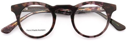 Vrouwen Kleine Ronde Lenzenvloeistof Frame Mannen Optische Brilmonturen Tortoise Shell Recept Bril Bruin Oranje Retro Brillen c1