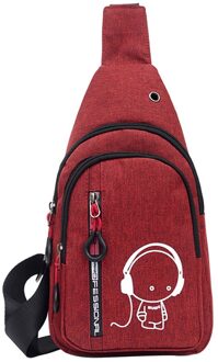 Vrouwen Kleine Tas Wilde Messenger Bag Mode Een Schouder Plaid Borst Bag Luxe Tasca delle signore Mode #15 Rood