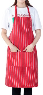 Vrouwen Koken Chef Keuken Restaurant Bib Schort Jurk Pocket Schort Schort Voor Keuken Vrouw Keuken Koken Accessoires rood