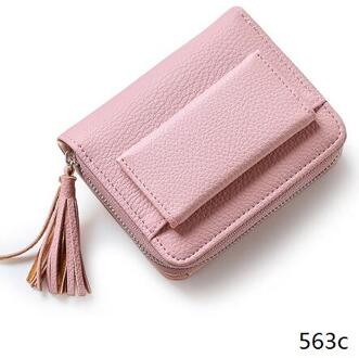 Vrouwen Korte Kwastje Vrouwen Portefeuilles Multifunctionele Vrouwelijke Mini Kaarthouder Portemonnees Dames Rits Portemonnee Vrouwen Casual Portemonnee 563c