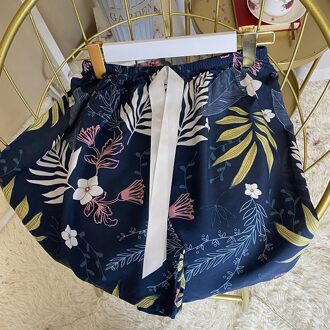 Vrouwen Korte Thuis Broek Zomer Dunne Elastische Taille Print Dames Pyjama Broek Casual Koord Homewear Shorts Voor Vrouwelijke stijl 9