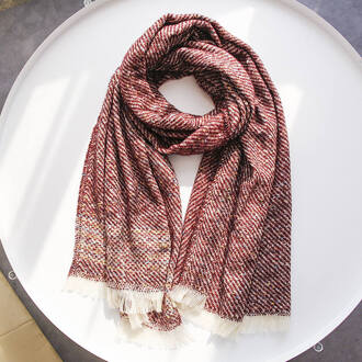 Vrouwen Kwastje Sjaal Zachte Kasjmier Shiny Sjaals Elegante Sjaals Herfst Winter Sjaals Vrouwelijke Effen Wrap Foulard Bordeauxrood