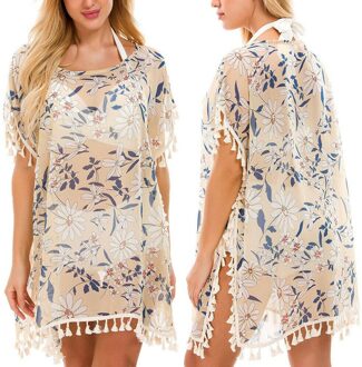 Vrouwen Lady Flamingo Blouse Top Beach Cover Up Zomer Dames Bloemen Kimono Zomer Bloem Vest Jas Shirt 3
