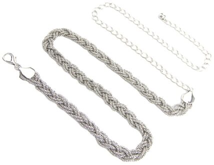 Vrouwen Lady Skinny Mode Metalen Ketting Stijl Riem Body Chain Decor Taille Vrouwelijke Pols Riemen zilver