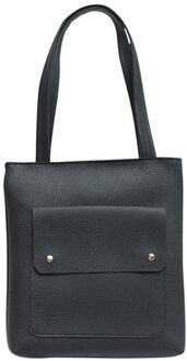 Vrouwen Lederen Handtas Lichee Patroon Grote Capaciteit Messenger Bag Voor Outdoor B2Cshop zwart